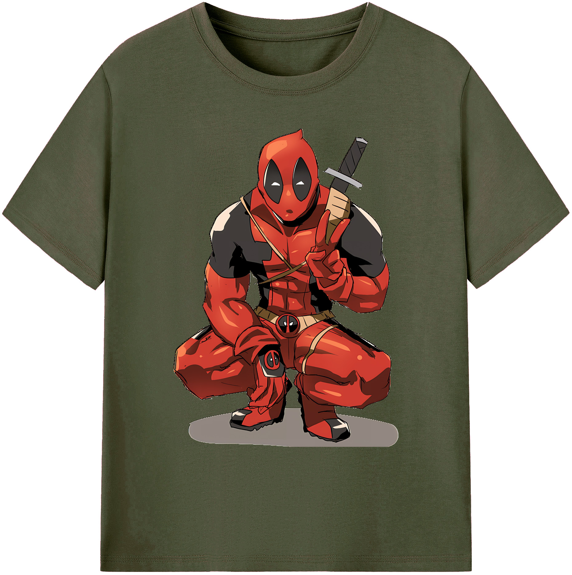 （画像用） Deadpool デッドプール 綿100％ メンズ半袖Tシャツ｜肌触りやわらか＆通気性